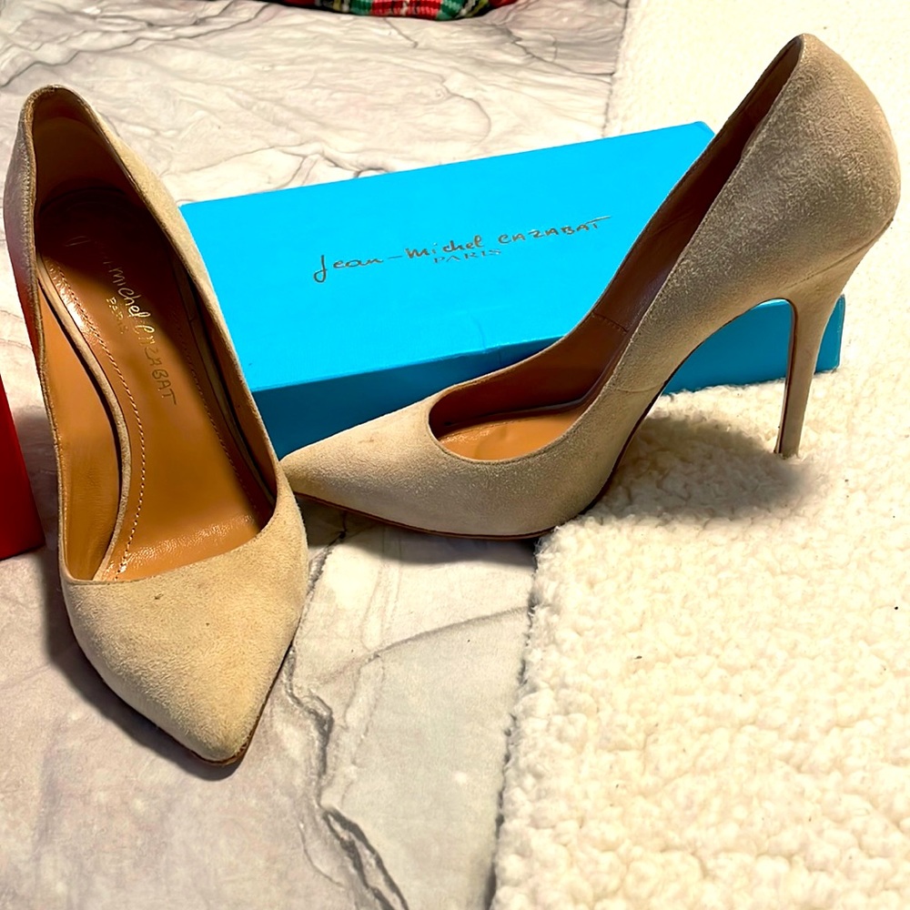 Jean-Michel cazabat suede pumps